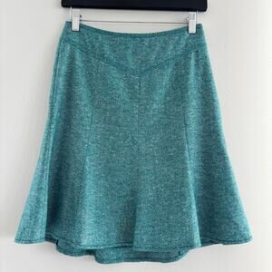 Ann Taylor LOFT Wool Silk Blend Tweed Skirt A Line Women's Petite Size 0